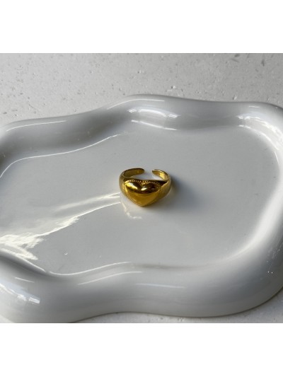 Ατσάλινο Δαχτυλίδι σε σχήμα καρδιάς Ατσάλινο Δαχτυλίδι σε σχήμα καρδιάς
