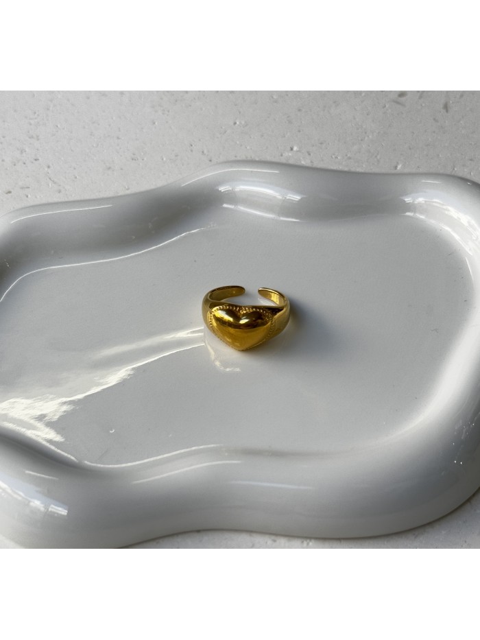 Ατσάλινο Δαχτυλίδι σε σχήμα καρδιάς Ατσάλινο Δαχτυλίδι σε σχήμα καρδιάς