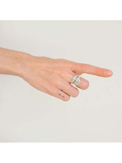 NA172 DOUBLE HANGING HOOP RING NA172 DOUBLE HANGING HOOP RING