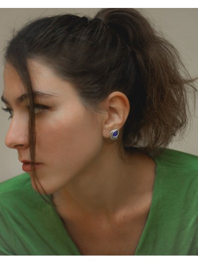 NA177 COIL GEM EARRINGS