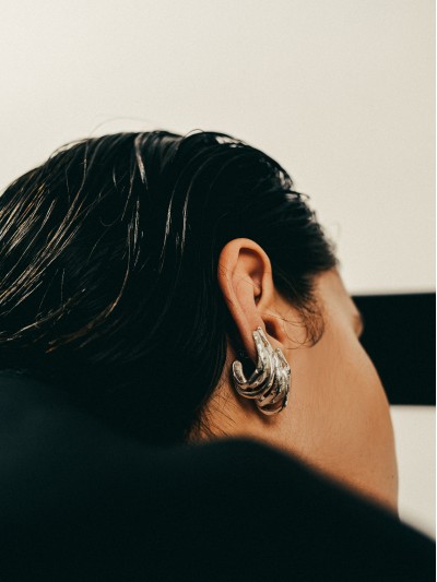 NA128 TRIPLE HOOP EARRINGS