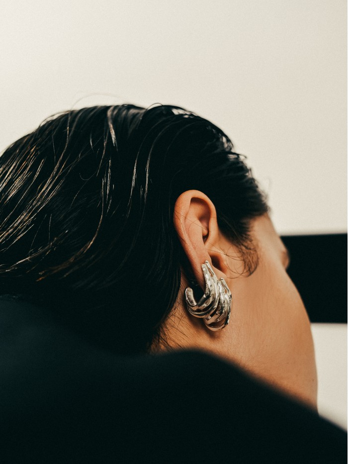 NA128 TRIPLE HOOP EARRINGS NA128 TRIPLE HOOP EARRINGS