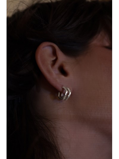 NA163 RHOMB CLIP EARRINGS