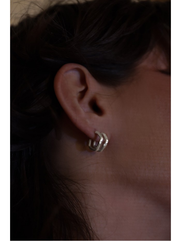 NA163 RHOMB CLIP EARRINGS