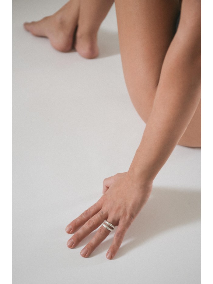 NA022 DOUBLE SHAPE RING