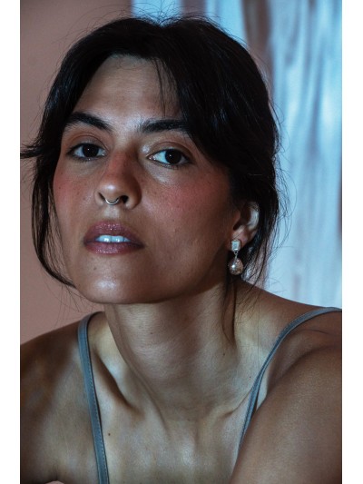 NA257 Sphere Stone Earrings